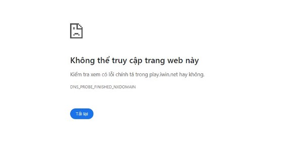 iwin bị chặn truy cập